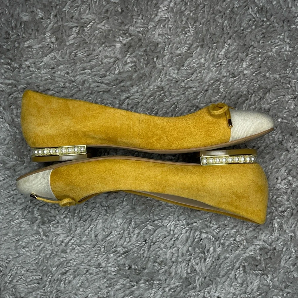Karl Lagerfeld Yellow and Cream Women's Shoes - Picture 7 of 9
